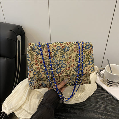 Elegant Floral Embellished Handbag Acalora