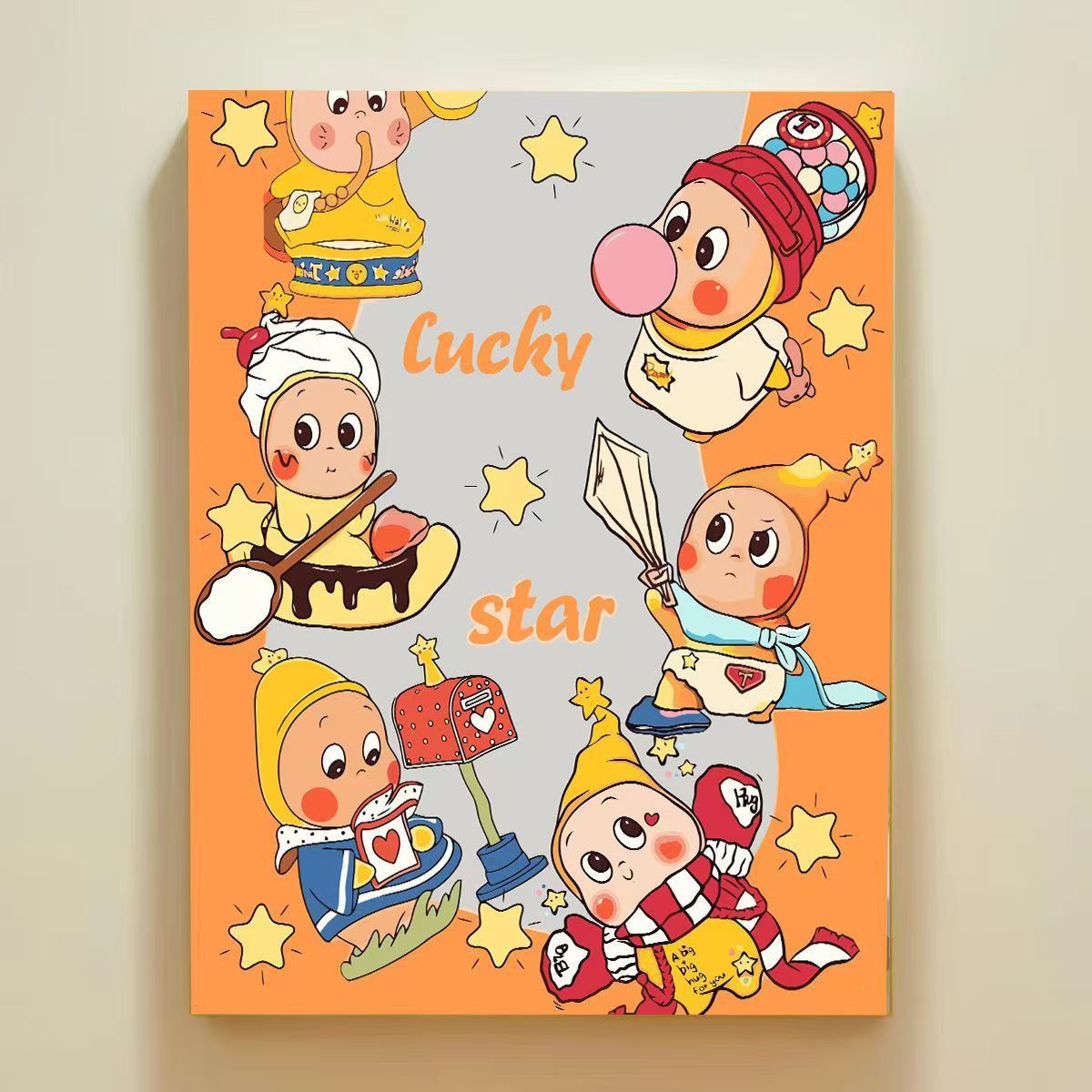Playful Cartoon Themed Wall Art Canvas Print