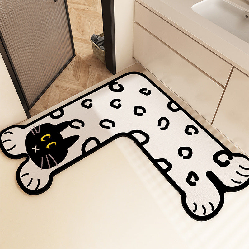 Fun-Filled Cartoon-Themed Bath Mat