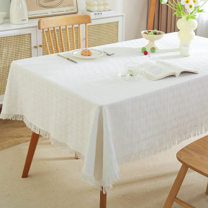 Decorative Fringed Tablecloth