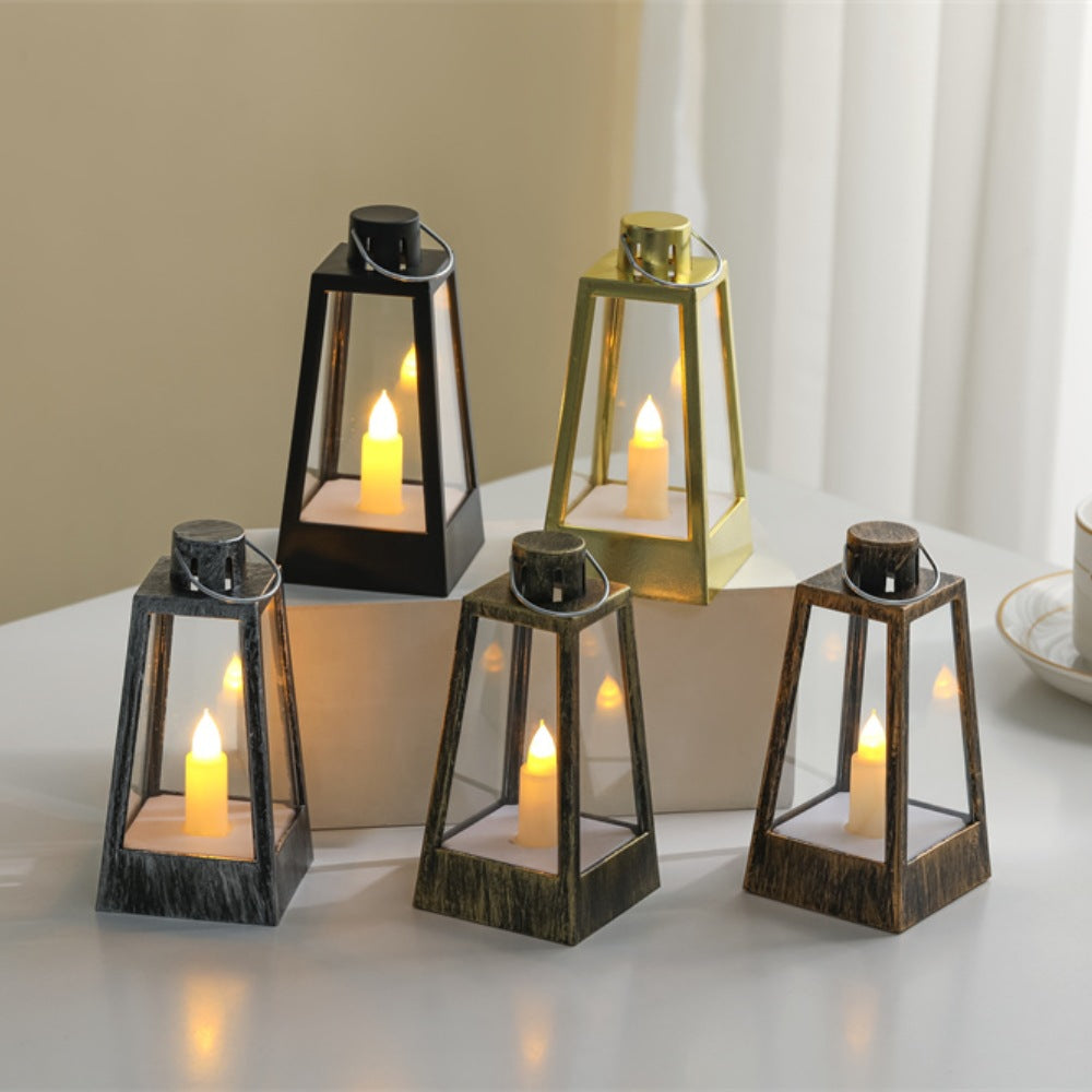 Decorative Battery-Operated Tabletop Candle Lantern Acalora