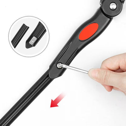 Adjustable Telescopic Alloy Bicycle Kickstand with Universal Mount Bowlift