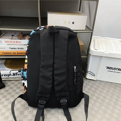 Graphic Print Backpack Acalora