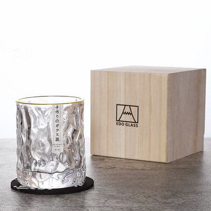 Japanese Edo Kiriko Glacier Whisky Glasses | Brehn