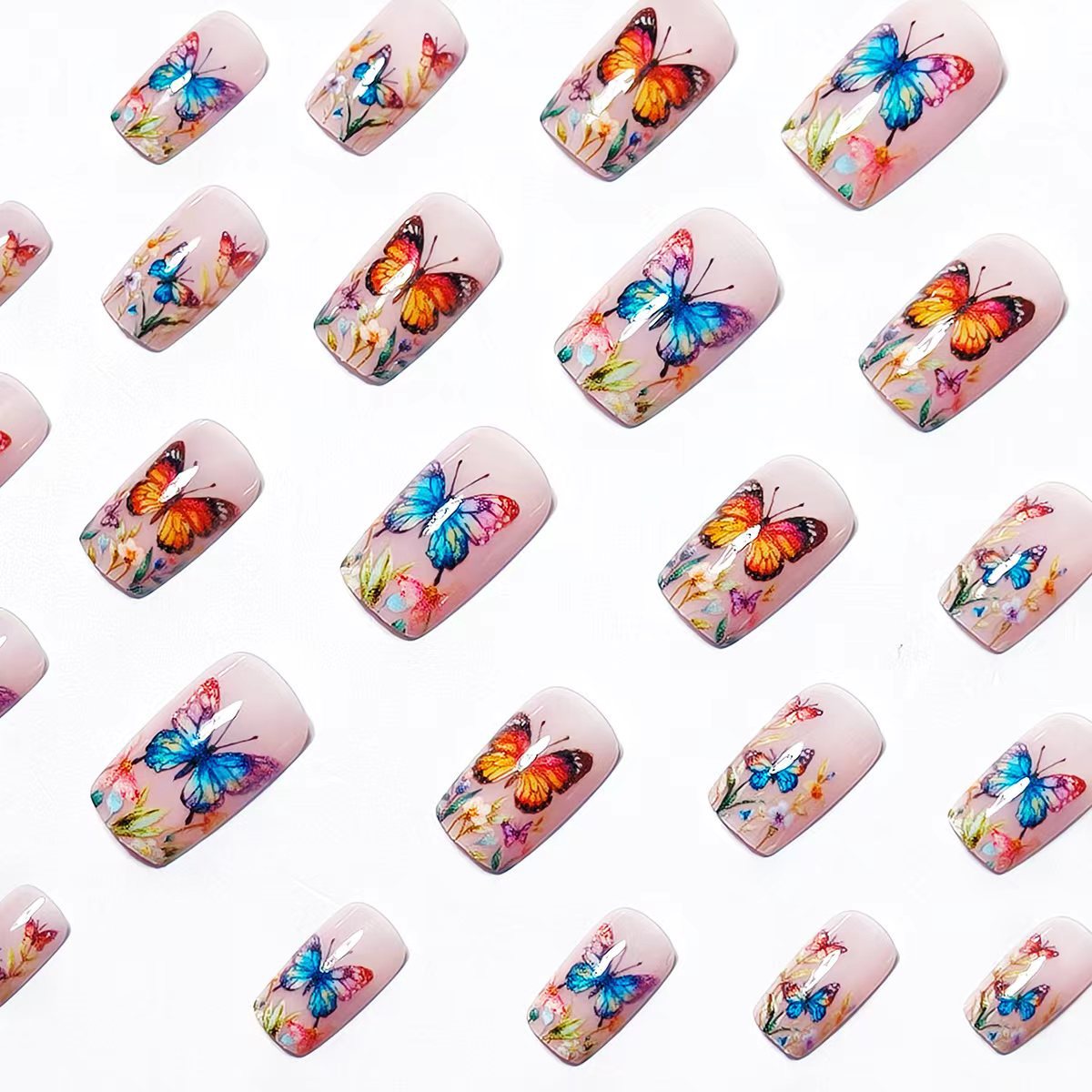 Elegant Butterfly Nail Art Acalora