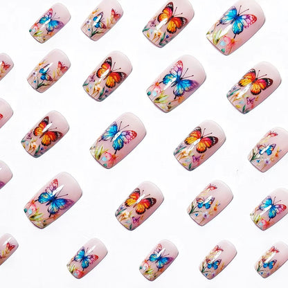 Elegant Butterfly Nail Art Acalora