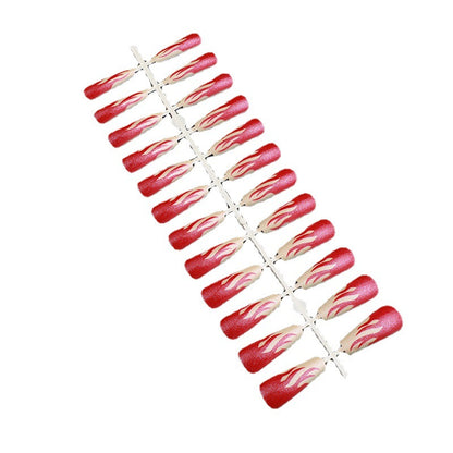 Stylish rose pattern artificial nails Acalora