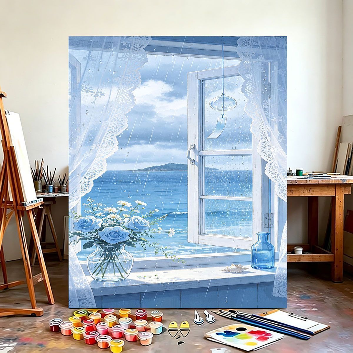 Scenic Coastal View Canvas Art Print