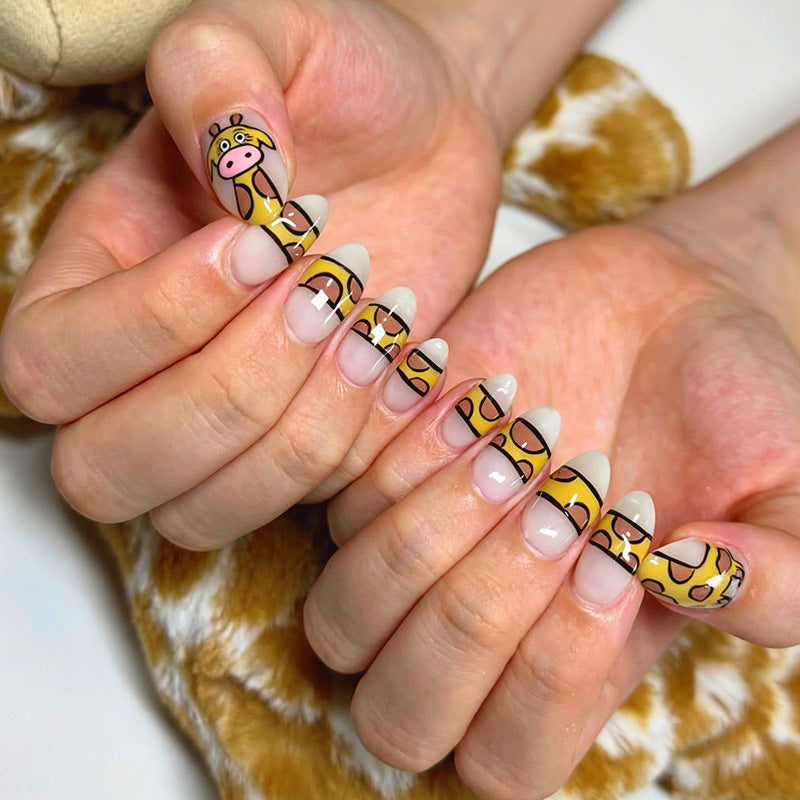 Creative Animal-Themed Press-On Nail Set Acalora