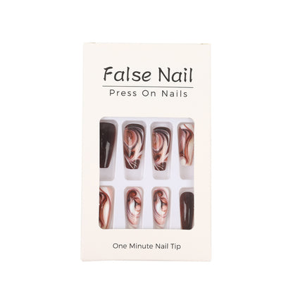 Artificial nails with artistic wave pattern Acalora