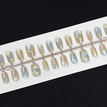 Floral-Themed Press-On Nail Kit Acalora