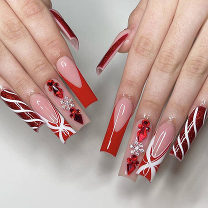 Glamorous Festive Press-On Nail Set Acalora