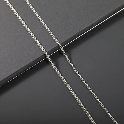 Sleek Stainless Steel Chain Necklace Acalora