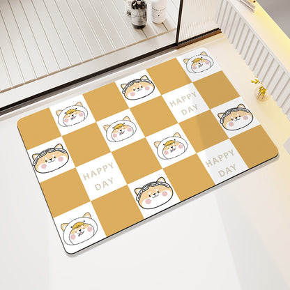 Cute Cartoon Pet-Themed Bath Mat Acalora
