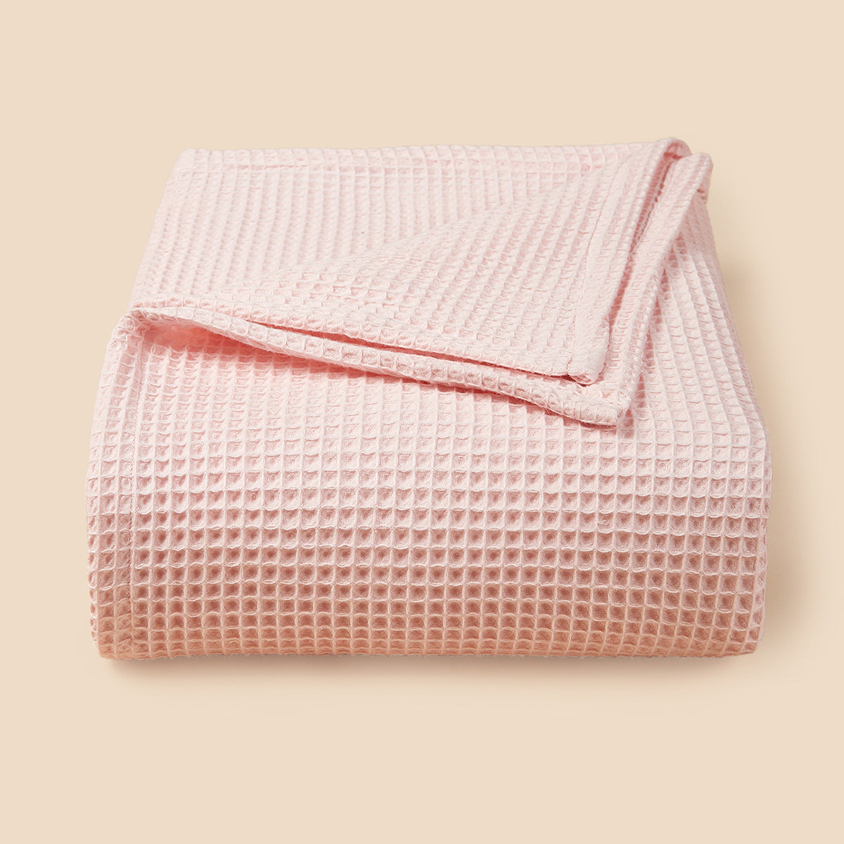 Textured Waffle Weave Throw Blanket