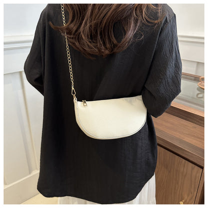 Minimalist Half-Moon Crossbody Bag Acalora