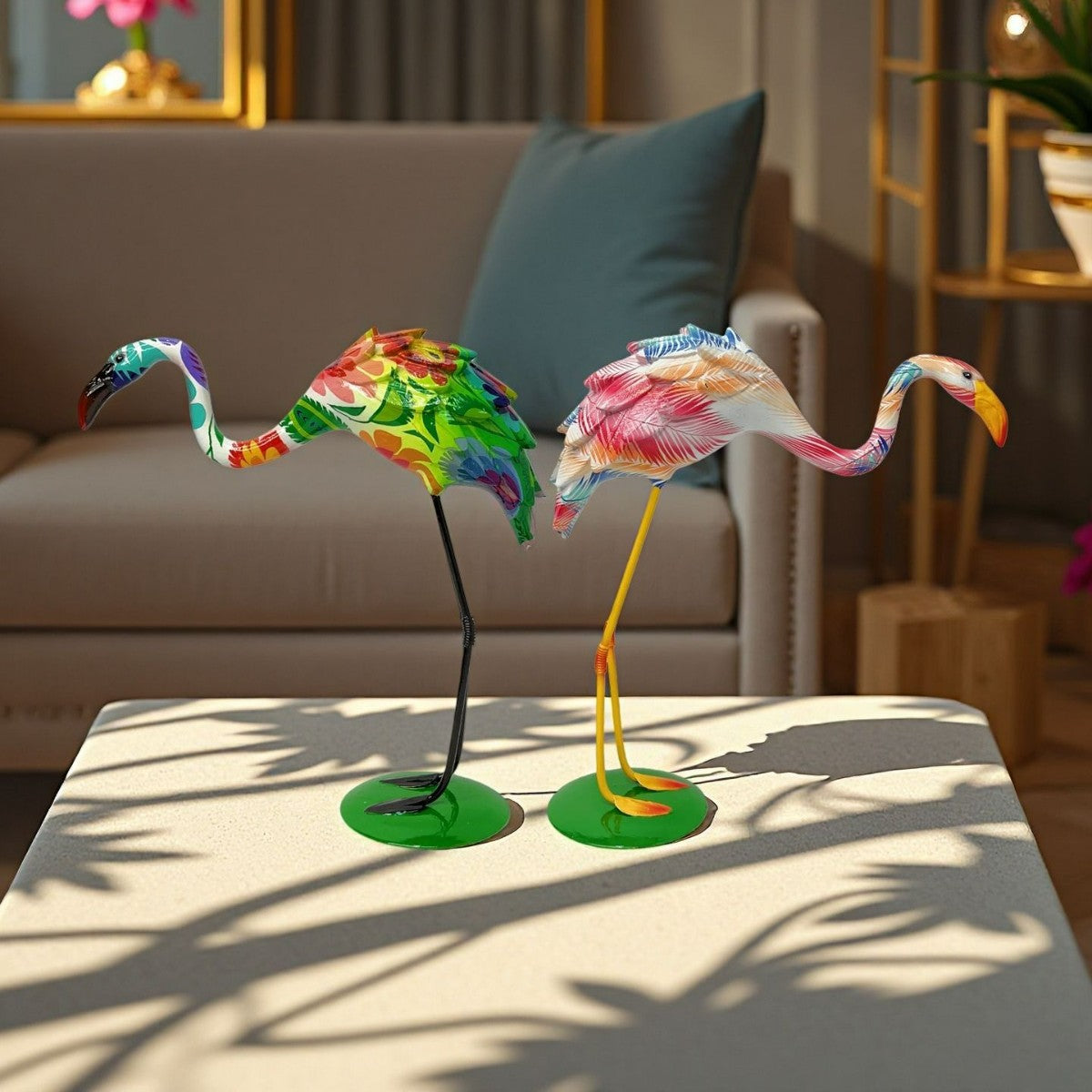 Artistically designed Flamingo sculpture Acalora