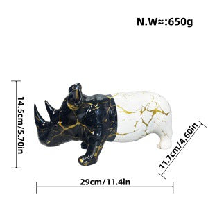 Artistic Rhino Figure Acalora