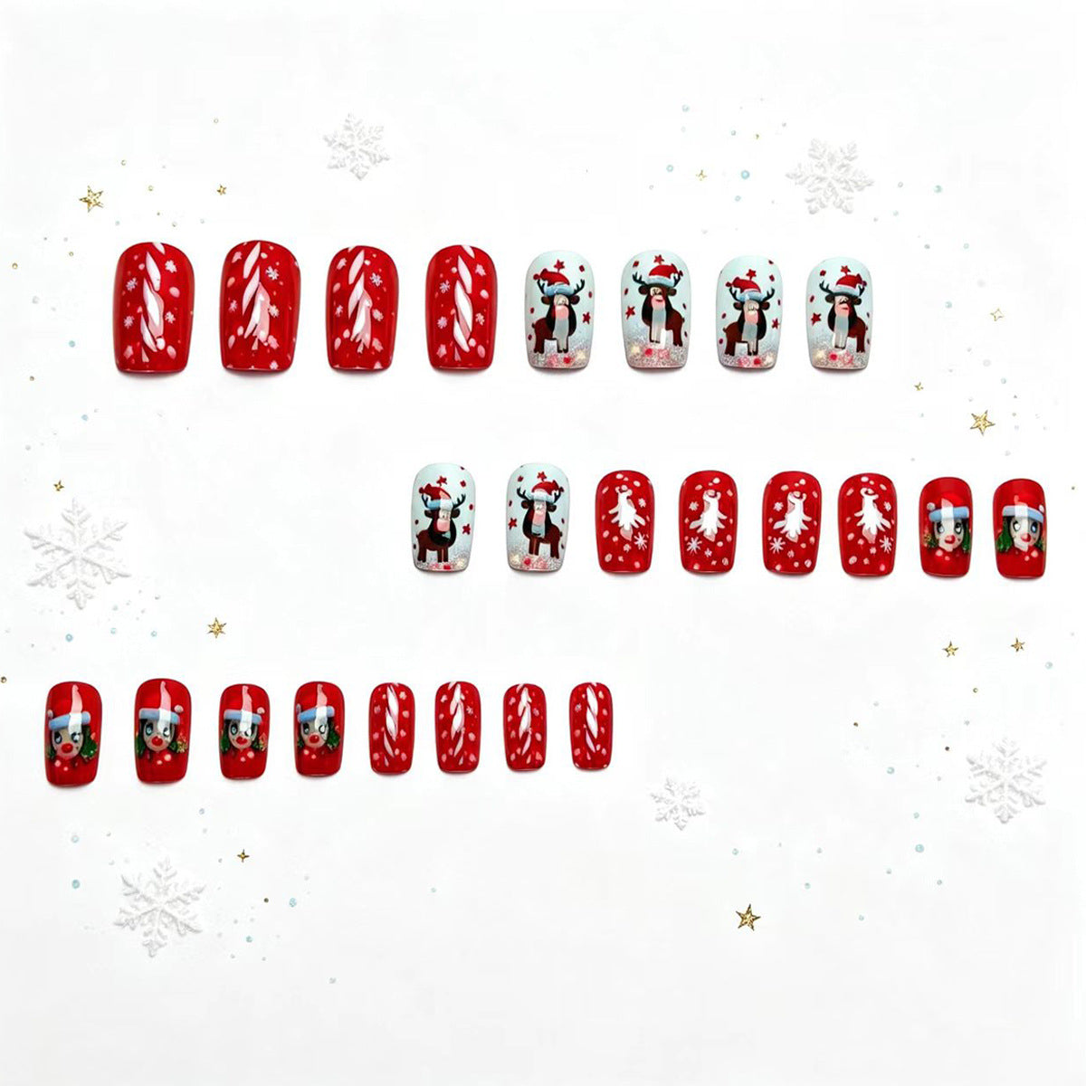 Creative Festive Character Nail Art Acalora