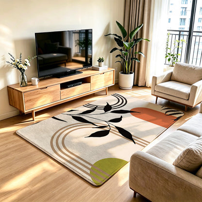 Unisex Artistic Cat-Themed Area Rug