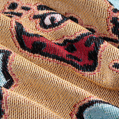 Playful Dog-Themed Throw Blanket