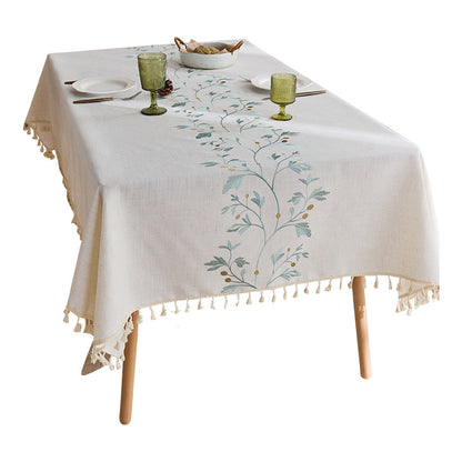 Elegant Fringed Table Cover