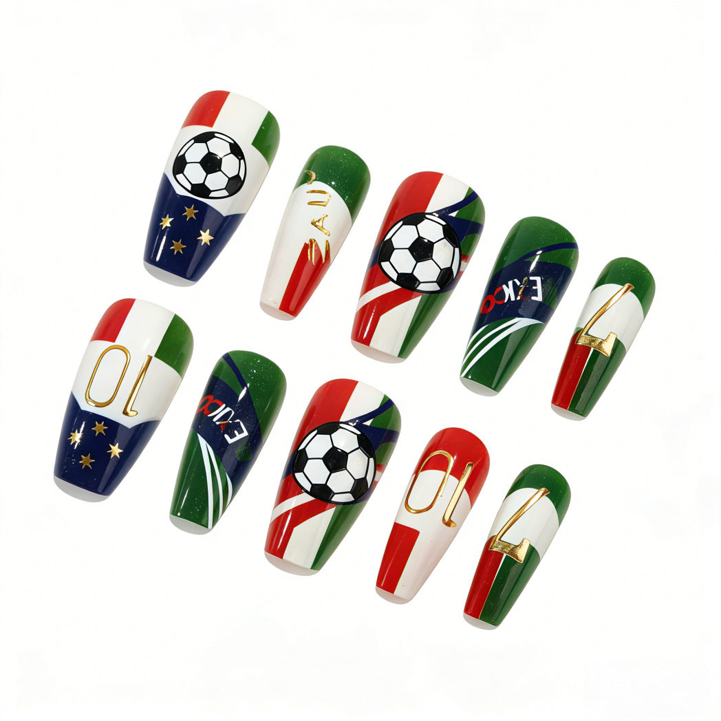 Sporty Nail Art Design Acalora