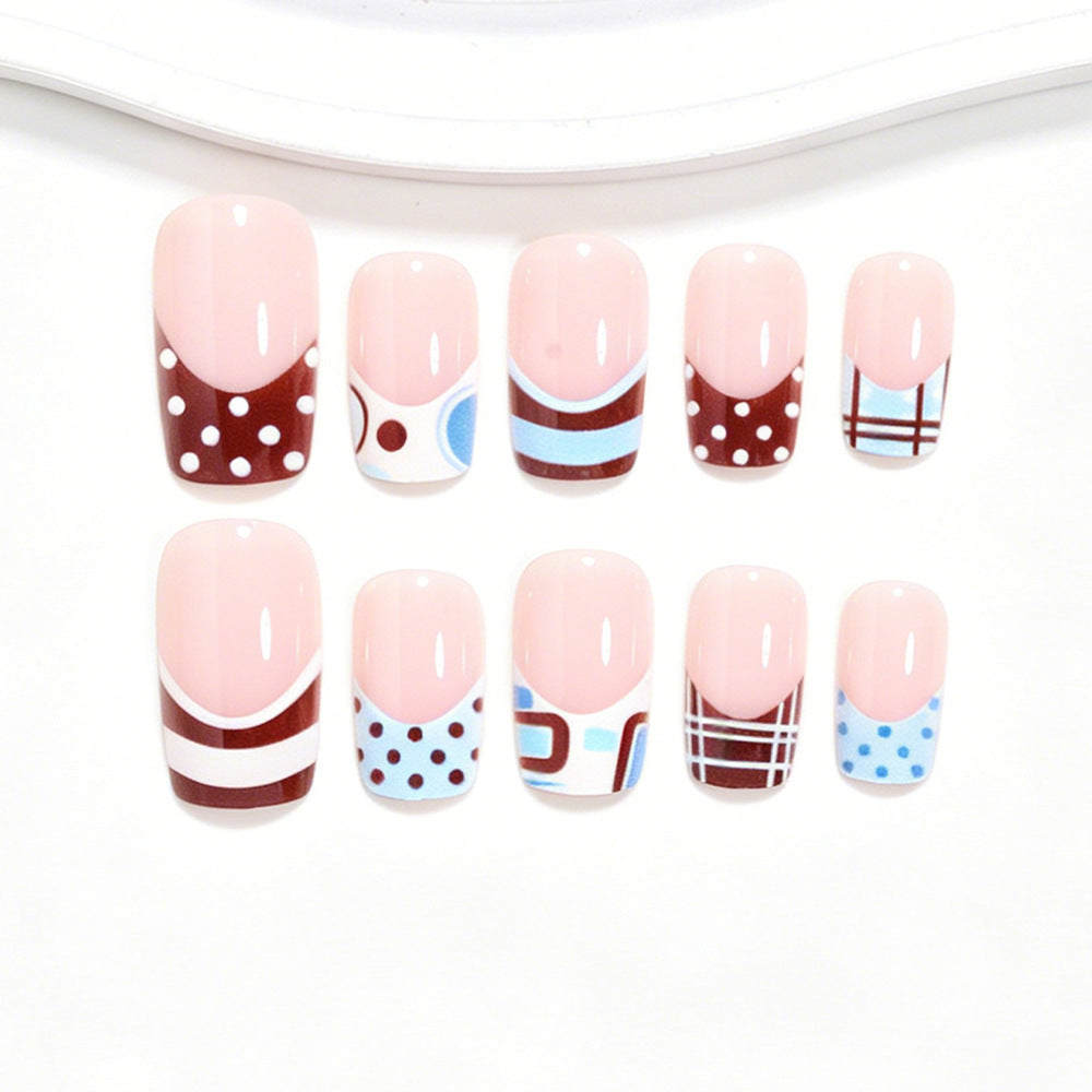Artistic French Tip Nail Design Acalora 1788858466