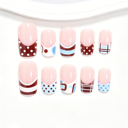Artistic French Tip Nail Design Acalora 1788858466