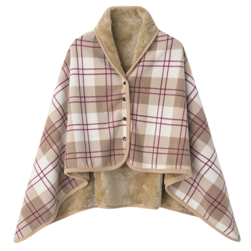 Ladies elegant warmkeeping poncho blanket Bowlift