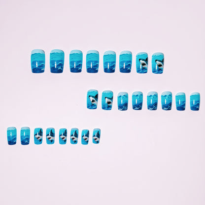Shark-Themed Artistic Nail Art Acalora