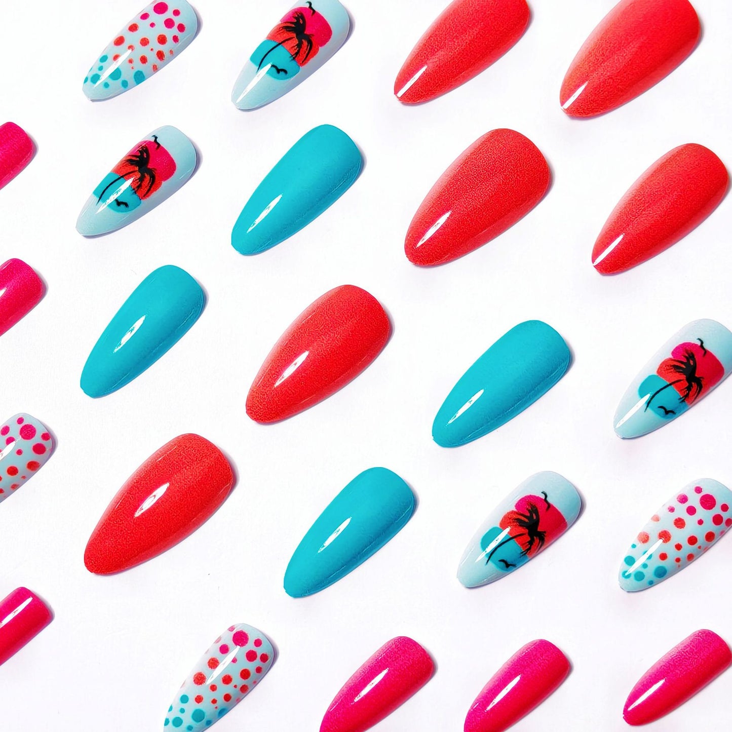 Tropical Island-Inspired Nail Art Acalora