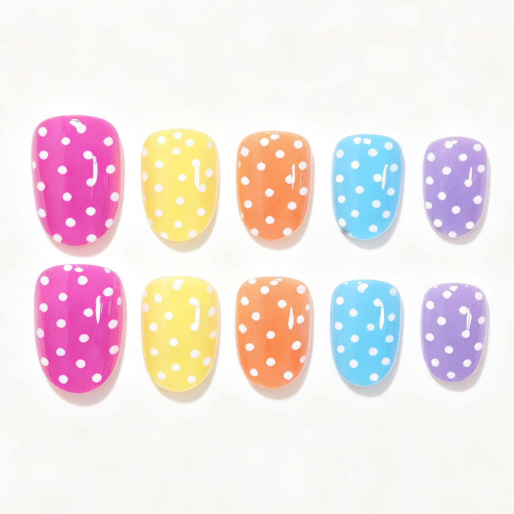 Playful Polka Dot Nail Wraps Acalora