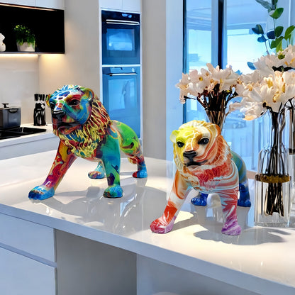Artistically designed lion figure Acalora