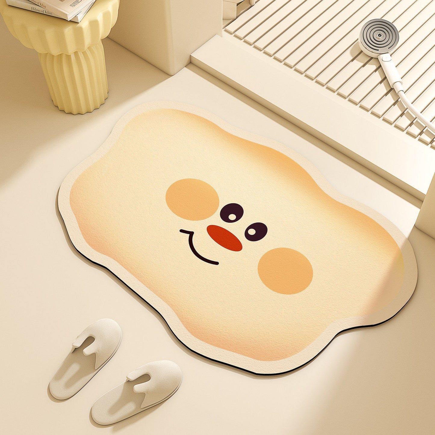 Playful Cloud-Shaped Bath Mat