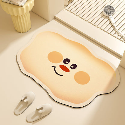 Playful Cloud-Shaped Bath Mat