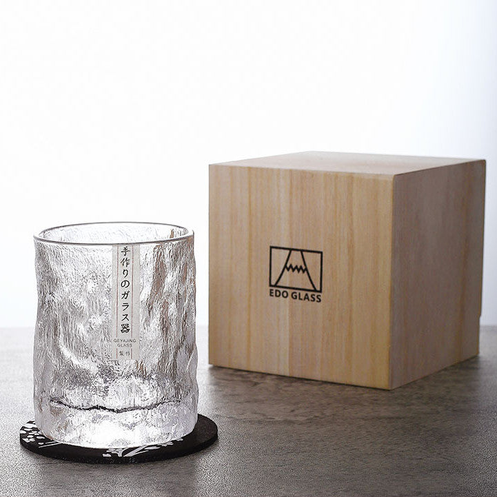 Japanese Edo Kiriko Glacier Whisky Glasses | Brehn