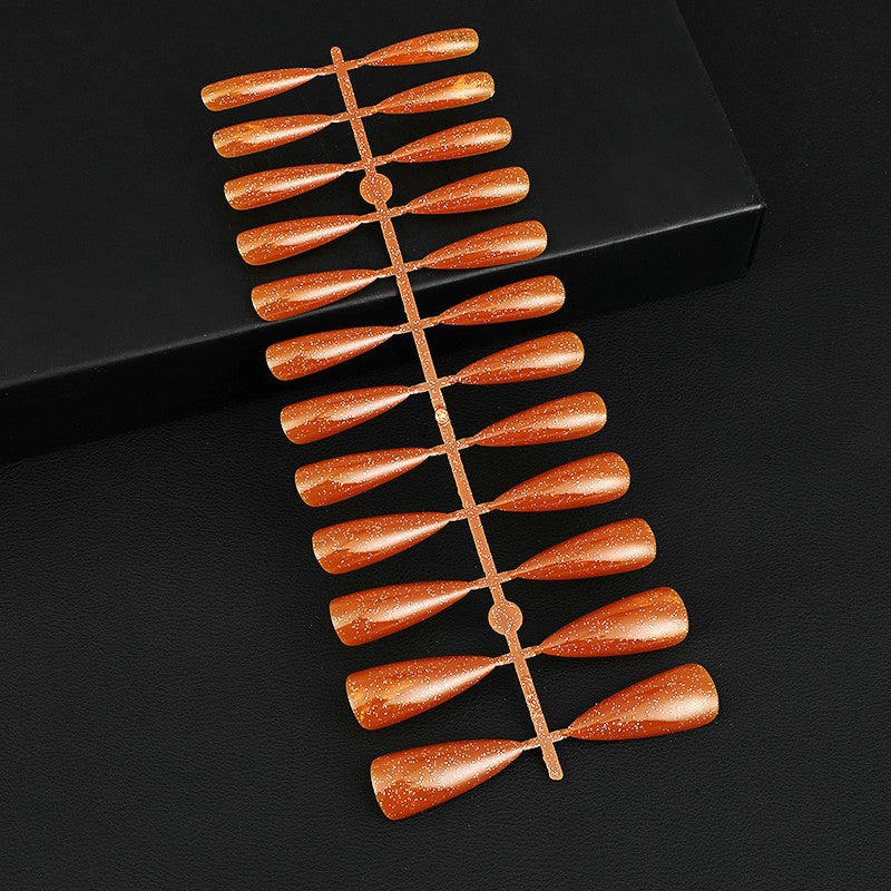 Glittering artificial nails in elegant design Acalora