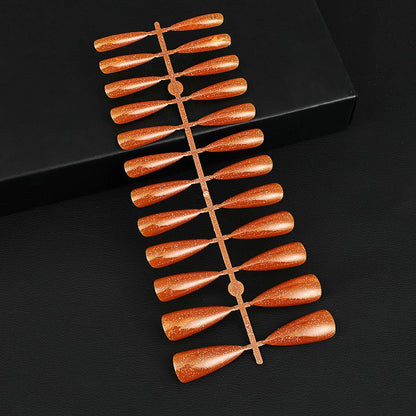 Glittering artificial nails in elegant design Acalora