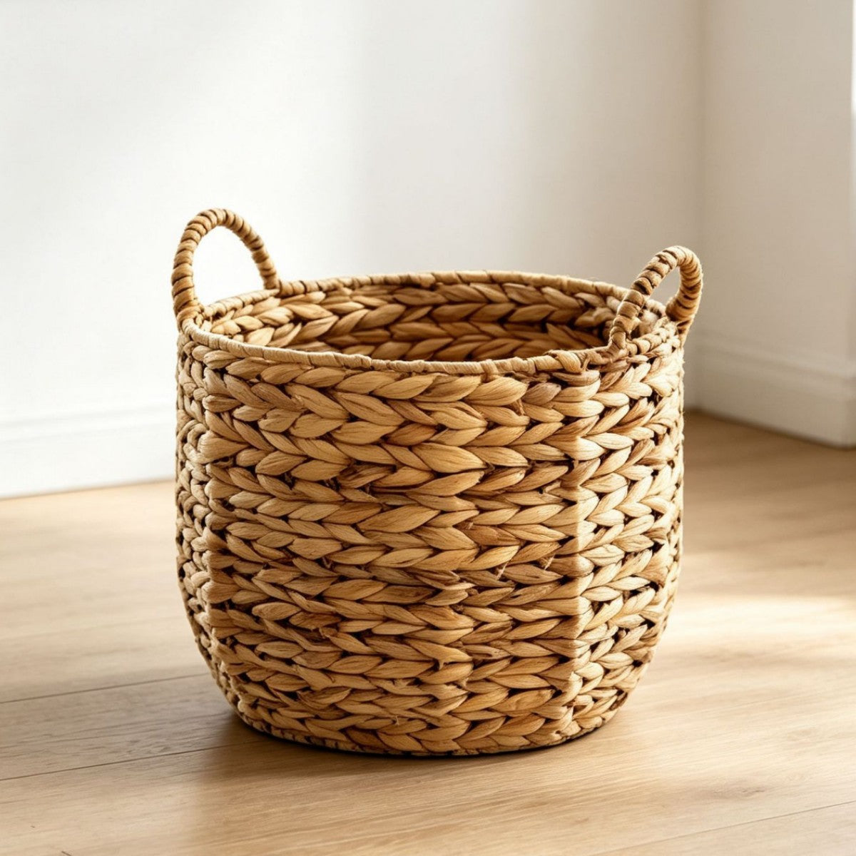 Handwoven decorative basket with heart motif Acalora