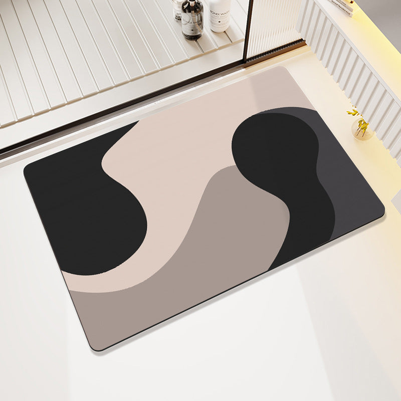 Modern Abstract Bath Mat Acalora