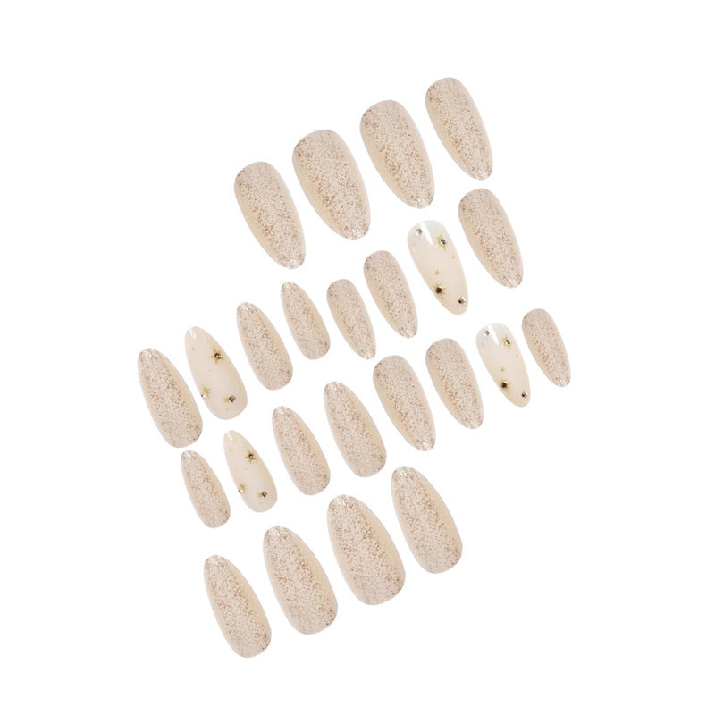 Glittering Star-Embellished Press-On Nail Art Acalora