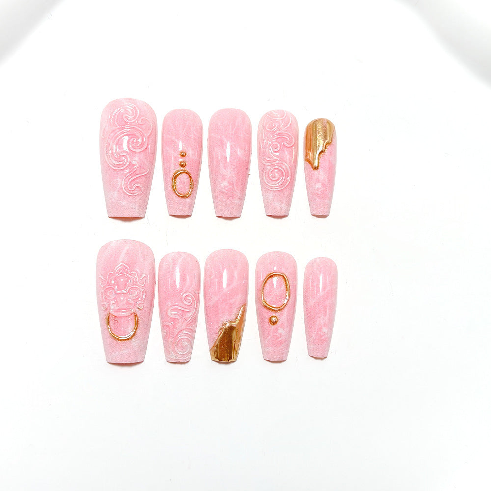 Artificial nails with elegant decorations Acalora