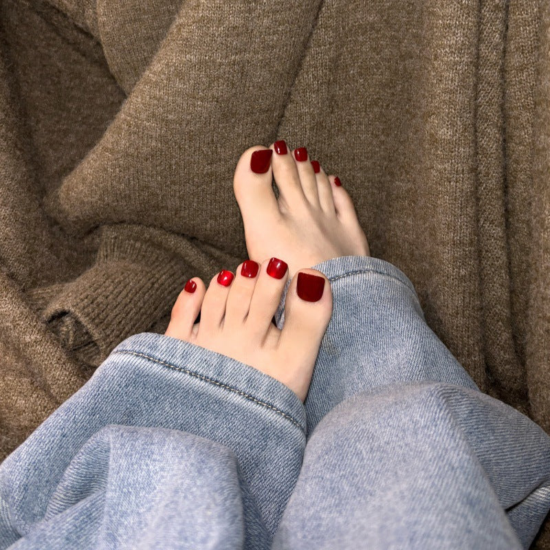 Premium Press-On Toenails Set Acalora