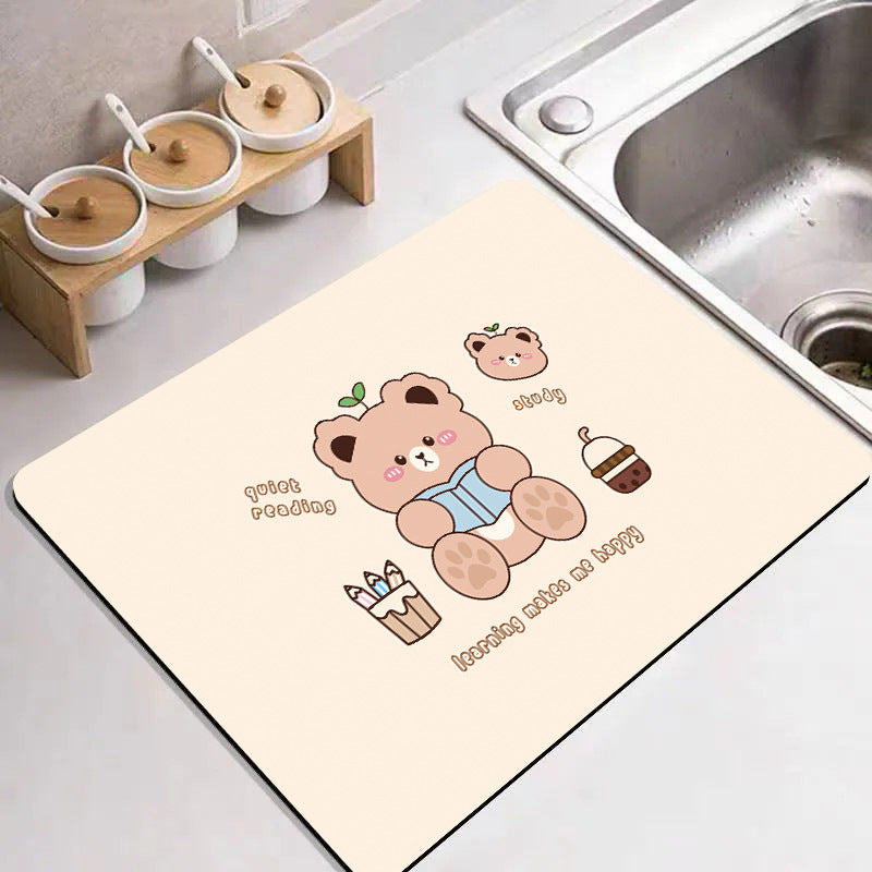Cute Cartoon Food-Themed Kitchen Mat Acalora