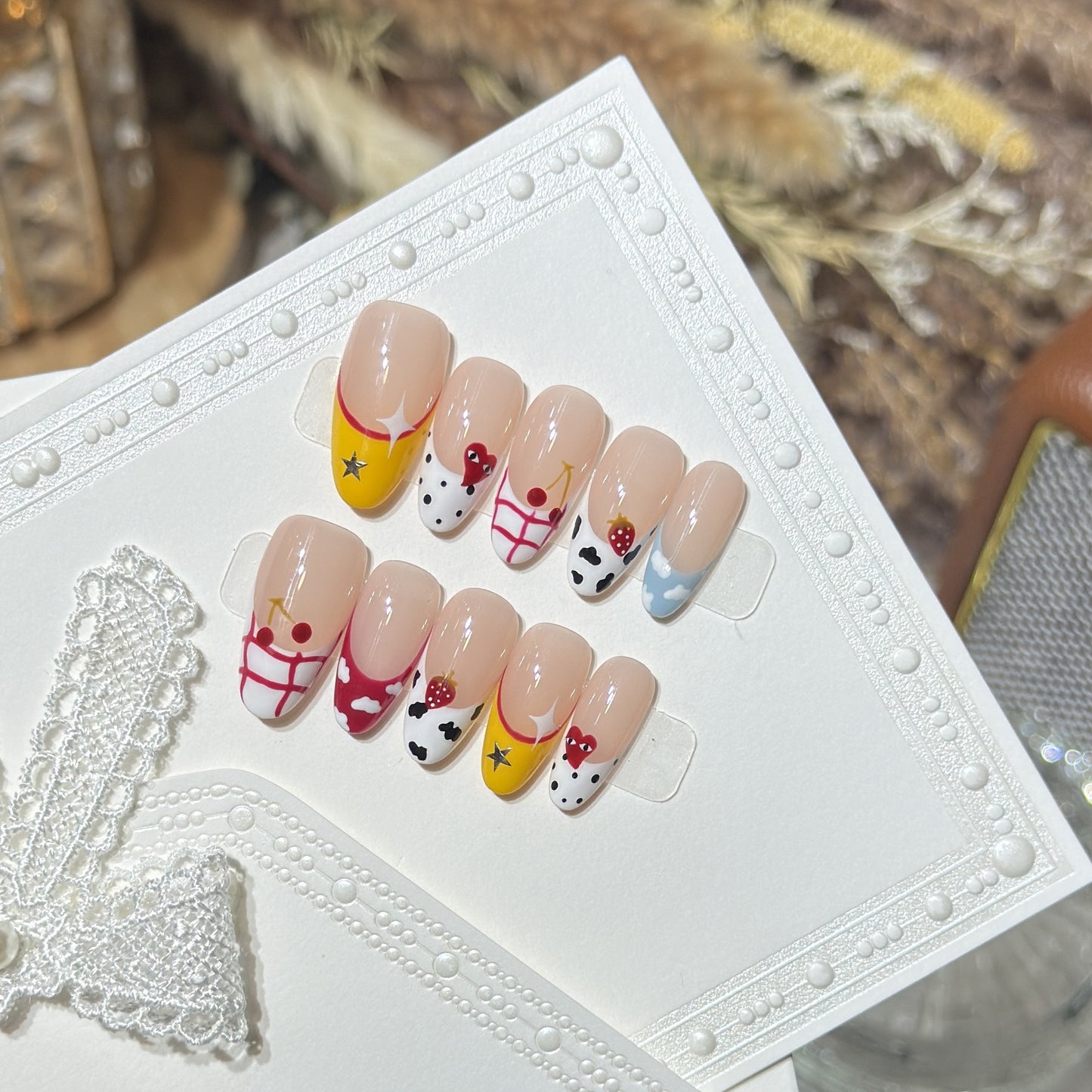 Creative Fruit-Themed Press-On Nail Set Acalora