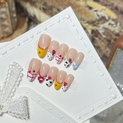 Creative Fruit-Themed Press-On Nail Set Acalora