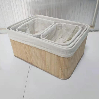 Elegant Storage Baskets Made of Natural Bamboo Acalora