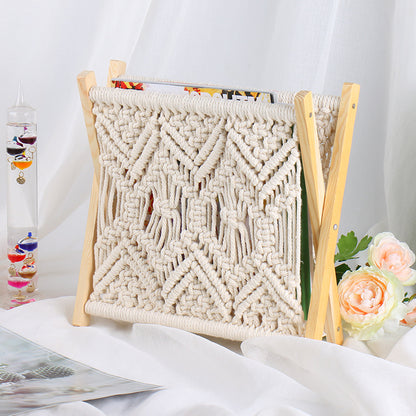 Macrame Magazine Rack Acalora