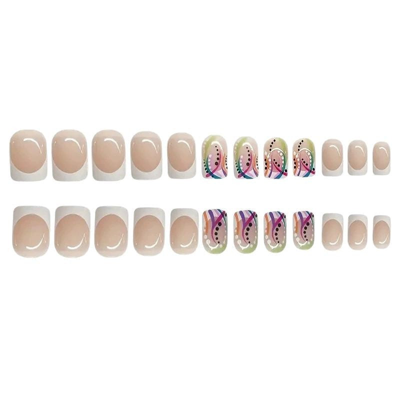 Artistic Geometric Nail Art Extensions Acalora